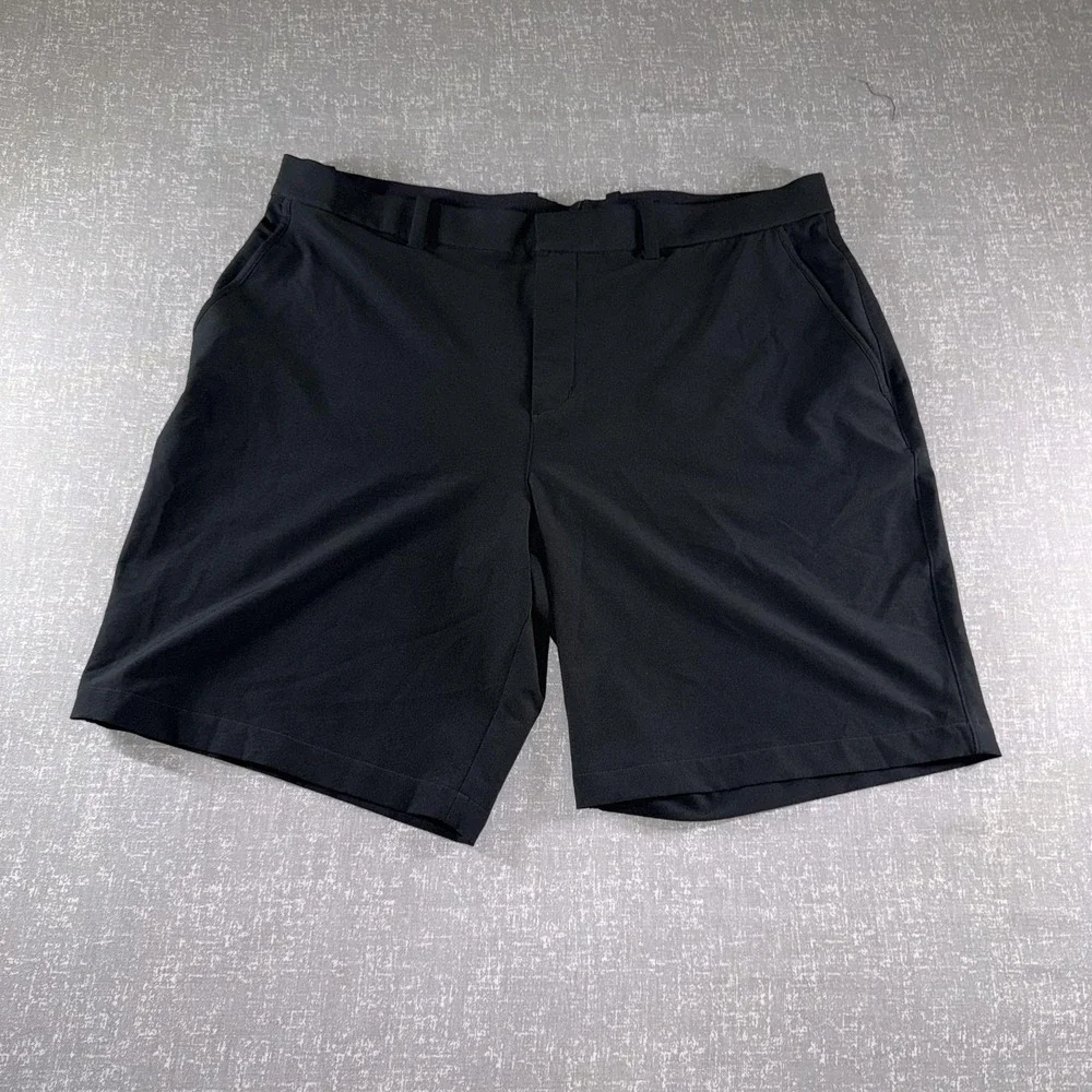 Nike Golf Shorts Mens 40 Black Dri-FIT Stretch 9 Inseam Performance Casual‎